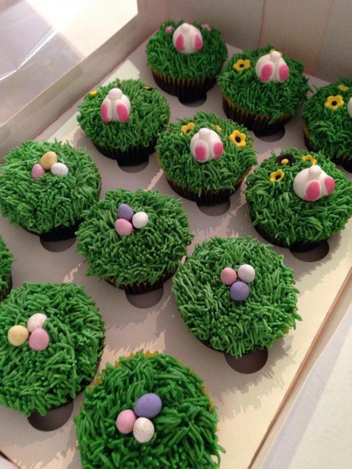 Fondant Easter Egg cupcakes by Fiona Ransfield