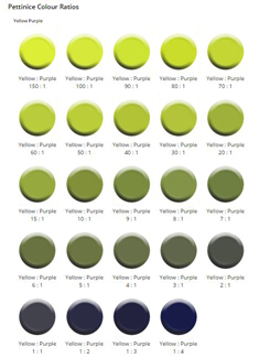 Fondant Colour Mixing Chart