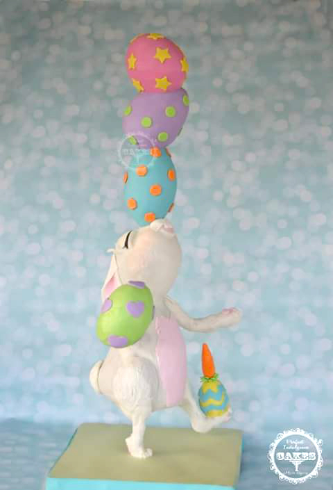 Balancing Egg Easter Bunny by Maria Cazarez - Perfect Indulgence Cakes