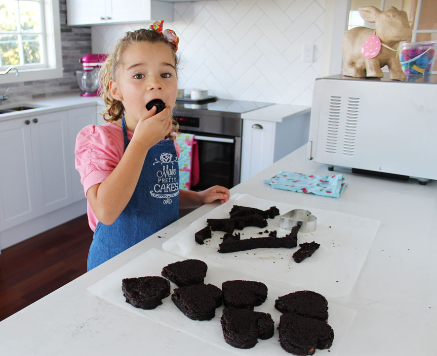 Save your scraps in an airtight container - you can even freeze them for later, and add as an ice cream topping.