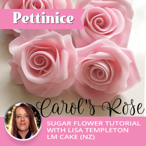 Create an easy sugar rose - you don't need any tools!