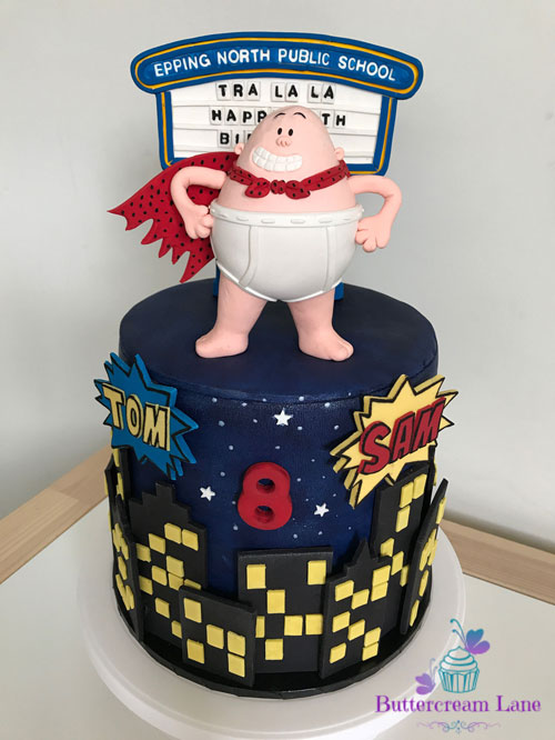 Pettinice Captain Underpants cake by Margarita Tan