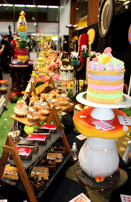 Expansive bakery dessert tea party set up