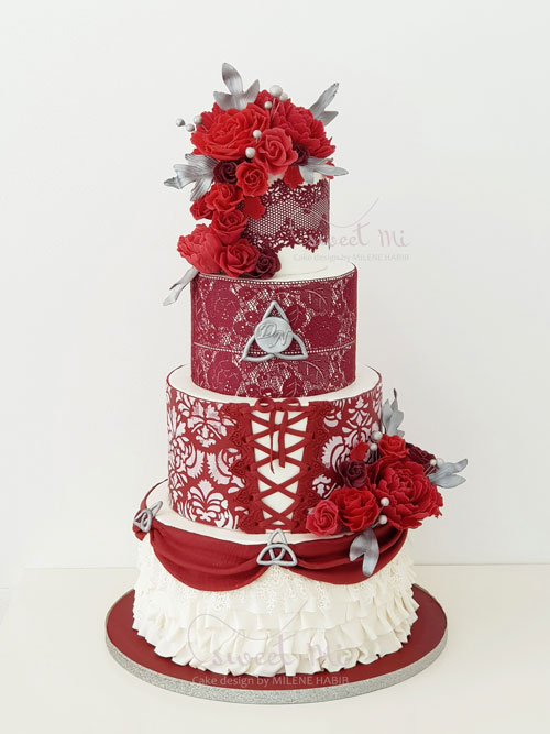 Wedding Cake by Milene Habib