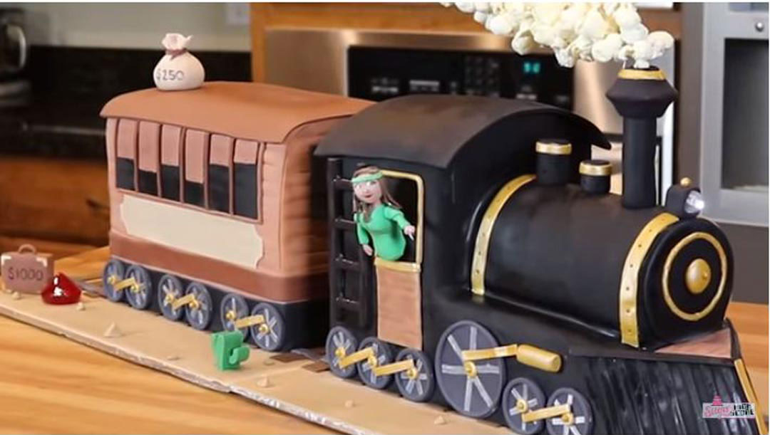 Wilton 3-D Express Train Cake Tutorial - Oh My! Sugar High