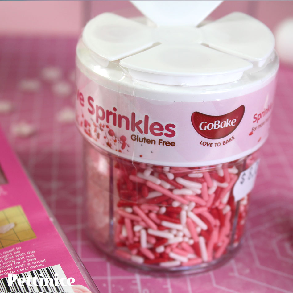 A really cute way to add details is using sprinkles!
