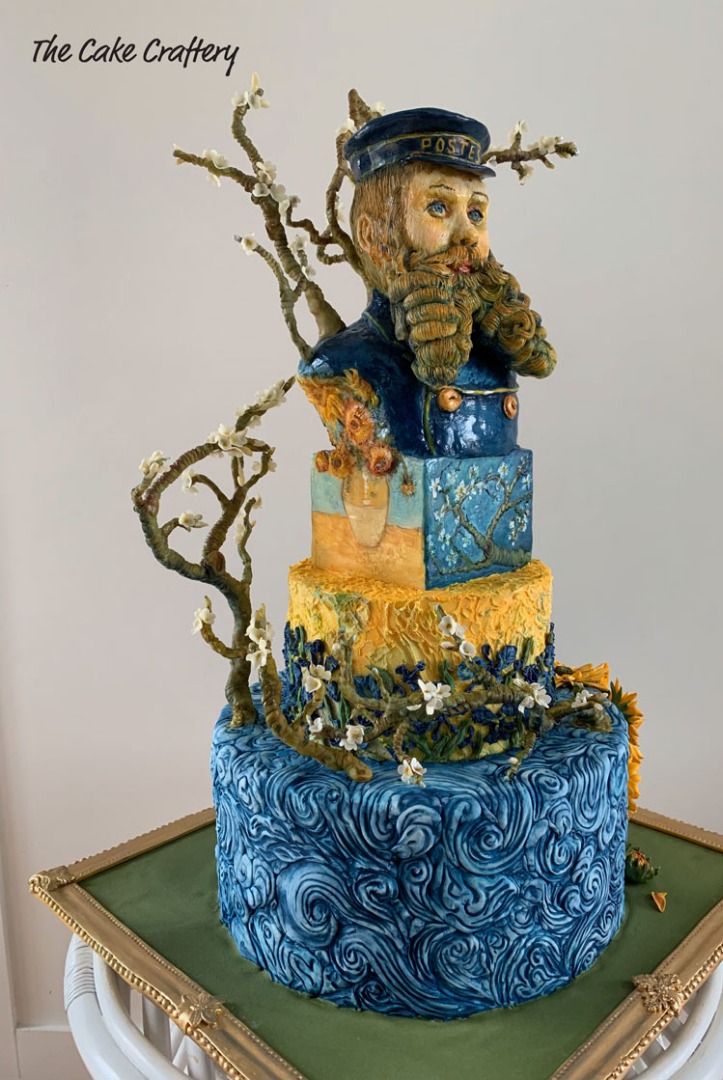 Vincent Van Gogh art inspired cake by Tracey van Lent
