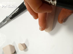 Flatten where the nail will go slightly