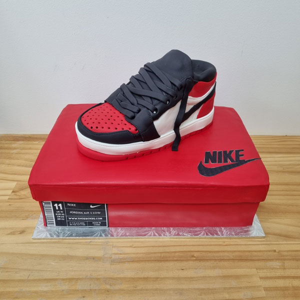 Nike shoebox cake by Danielle Bale - Coast Cakes